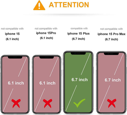 KIHUWEY Compatible with iPhone 15 Plus Case Wallet with Credit Card Holder, Flip Premium Leather Magnetic Clasp Kickstand Heavy Duty Protective Cover for iPhone 15 Plus 6.7 Inch (Brown)