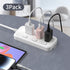 USB C Charger Block CALCINI 3 Pack GAN 65W PD Compact Fast Wall Charger for MacBook, Galaxy, iPad, Phone