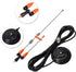 YNIBST 2m/70cm W/3.5-inch 13ft. RG-58 PL259 Dual Band Vehicle Car Mobile Antenna Magnetic Mount Connector, for BTECH