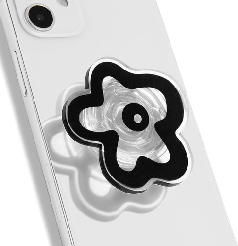 On The Grip OnTheGrip Cute Transparent Daisy Flower Shape Design Mobile Phone Grip Multi Functional