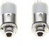 2.5mm Jack Socket, Stereo, Chassis - Panel Plating Mount Solder Connector with 2 Terminals and Locking Nut, for Headphones Audio - Pack of 2 by Keple