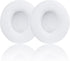 Replacement Ear Pads for Beats Solo 2 & 3 Wireless Headphones, Cushions with Memory Foam, Softer Leather, White