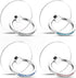 Transparent Phone Ring Holder 4 Pcs, Clear Cell Phone Ring Holder with Diamond, 360° Rotation Compatible with Most