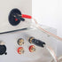 XMSJSIY RCA to Banana Pin Type Plug Speaker Wire, HiFi OFC Gold Plated RCA Male to Dual Banana Pin Plug for Amplifiers