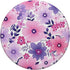 Pink & Purple Flowers Design Teal Blue Floral Cute Garden, PopSockets Swappable PopGrip