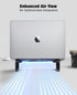 Thibault Aluminum Laptop Stand for Desk - Ergonomic Cooling Design for MacBook Air Pro, Easy Assembly