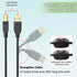 5FT Dual Computer Printer Cable Splitter - USB B to A for Inkless Printers & Scanners