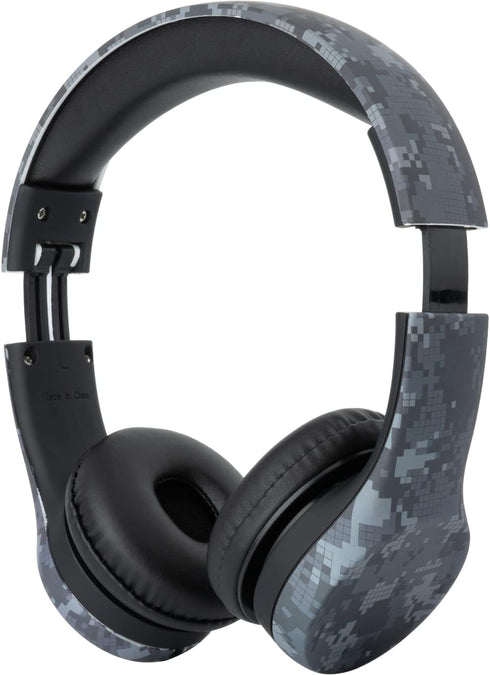 Snug Play+ Kids Headphones with Volume Limiting for Toddlers (Boys/Girls) - Black Digi Camo