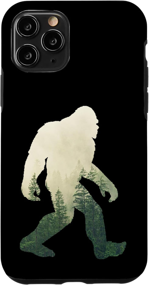 iPhone 11 Pro Sasquatch Yeti Bigfoot Figure Nature Double Exposure Case