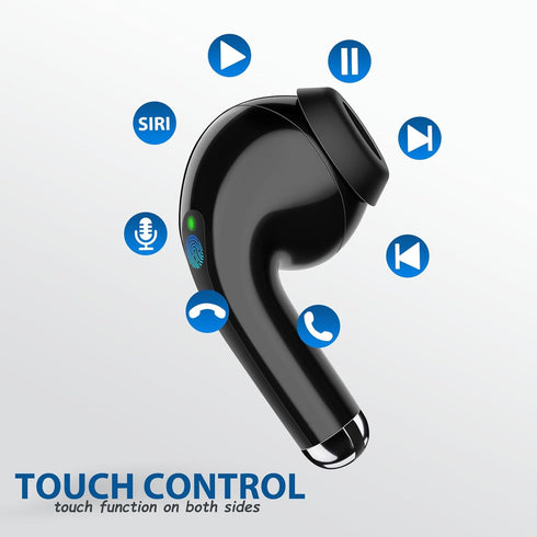 Wireless Earbuds for iPhone 16 15 Pro Max Plus 14 13, Bluetooth 5.3 Noise Isolating Ear Buds with Mic for Android