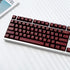 114 Keycaps Translucent Red Keycaps, Cherry Profile Doubleshot PBT Keycap Set for 61/64/87/104/108 Cherry MX Switches
