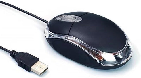 2 Pack Wired Mini Optical Mouse Computer Mouse Ergonomic Mouse with USB Mouse for Laptop PC Desktop mice Compatible with Windows Linux Mac fit for Office Business Home,Kids Black