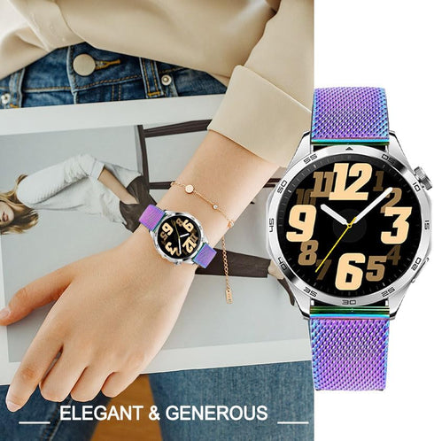 Bands 22mm Stainless Steel Metal Mesh Replacement Strap for Samsung Galaxy Watch 46mm / Galaxy 3 45mm / Gear S3, Huawei