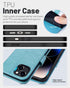 OCASE iPhone 15 Wallet Case, Mint Green PU Leather Folio, RFID Blocking, Card Holders, Shockproof TPU, 6.1" 2023.