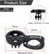 Aero Bar Bike Computer Mount for Garmin Edge, Short Version Black, Fits Bike GPS & GoPro Action Camera