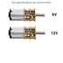 priaolker 12V 200RPM GA12-N20 3mm (2 Micro DC Gear Motor with All-Metal Gear Box Motor Shaft High Torque Gear Motor