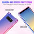 Case for Samsung Note 8 - Cute Gradient Slim Anti Scratch Soft Clear TPU Cover, Shockproof, Blue/Pink