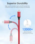 LENTION MFi Certified USB C to Lightning Cable 3.3ft, Fast Charging, Nylon Braided, Compatible with iPhone