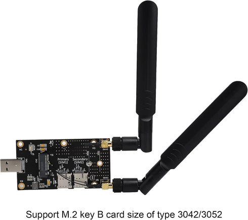 NGFF (M.2) to USB 3.0 Adapter, M.2 B Key Converter to USB Reader with SIM Card Slot