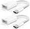 USB C to USB 3.0 Adapter (2 Pack), Type C to USB 3.0 Female OTG Cable for MacBook Pro/Air M2/M1/2020, iPhone 15