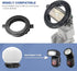 Photography Lighting Flash Diffuser Set, LENSGO Professional Flash Kit for Superior Light Control with Diffusion Dome