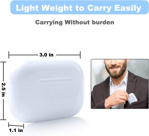 Wireless AirPod Pro 1st & 2nd Generation Charging Case Replacement, Compatible Charger Case with Bluetooth Pairing Sync