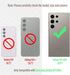Armor Phone Case for Samsung Galaxy S24 Ultra, Military Grade Drop Protection, Heavy Duty Hybrid Metal Bumper, Black/Red