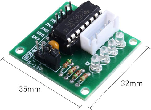 GeeekPi 5 Pack 28BYJ-48 5V Geared Stepper Motor + Uln2003 Driver Board + Jumper Wires for Arduino