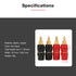 4 Pcs Banana Socket Test Probe Adapter for Audio Speaker Terminal Binding Post, Black and Red for 4mm Banana Plugs