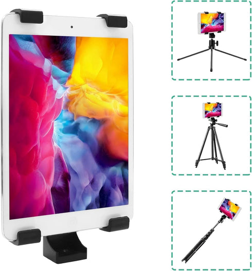 Acuvar Universal Tablet Tripod Holder Mount Adapter Compatible with iPad, Samsung Galaxy Tab, Microsoft Surface & More