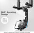 IPOW Large Rearview Mirror Phone Holder for Car, 360° Rotatable and Retractable Design for All Phones and Car Mirrors