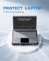 havit HV-F2056 Laptop Cooler Cooling Pad, Slim Portable USB Powered, Black/Blue