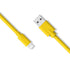 MFi Certified USB 2.0 Lightning Cable Charger for iPhone 12, 11 Pro Max, X, XR, XS, 8 - Yellow
