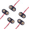 (Pack of 5) T-Type 9V Battery Connector, 9 Volt Battery Clip with Wire and Hard Buckle Plastic Housing