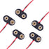 (Pack of 5) T-Type 9V Battery Connector, 9 Volt Battery Clip with Wire and Hard Buckle Plastic Housing