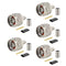 N Male Plug Crimp Coax Connector Adapter for RG58 LMR195 KSR195 RG400 (5 Pack)