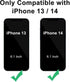 DEERLAMN for iPhone 13 Case, iPhone 14 Case with Slide Camera Cover + Screen Protector(2 Packs), Rotated Ring Kickstand Military Grade Shockproof Protective Cover-Olive Green