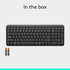 Logitech K250 Bluetooth Keyboard with Numpad, Easy Connectivity, Compact Wireless Keyboard Made with Recycled Plastic