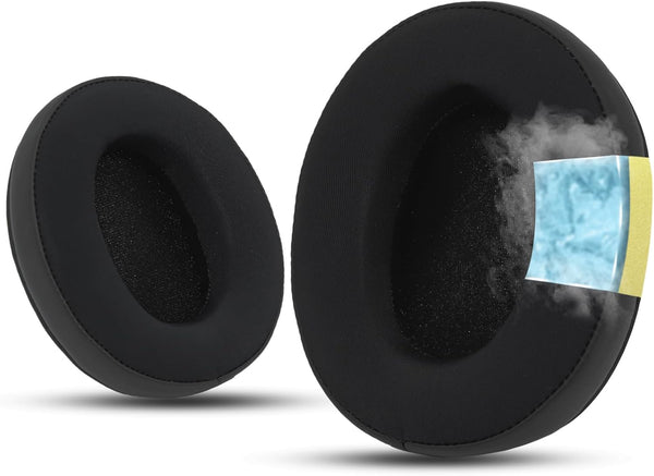 Krone Kalpasmos Cooling-gel Large Oval Replacement Ear Pads for ATH M50X/M40X/SteelSeries Arctis/HyperX Cloud & Alpha