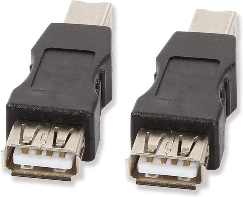 ELECTOP 2 Pack USB 2.0 A Female to USB B Print Male Adapter Converter