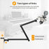 TARION Adjustable Camera Desk Mount Stand, Articulating Arm for DSLR Photography, Heavy Duty Tabletop Mount