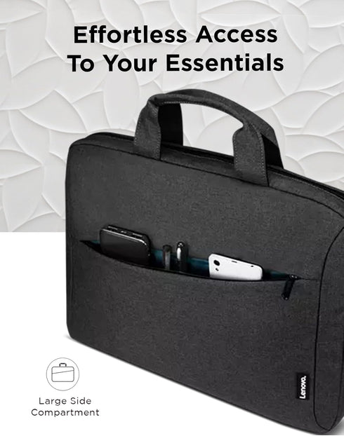 T210, Lenovo Laptop Bag Messenger Shoulder Bag for Laptop or Tablet, Sleek, Durable & Water-Repellent Fabric