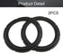 Fielect 10 Inch Black Notch Speaker Rubber Edge Surround Rings, 2pcs Replacement Parts for Speaker Repair or DIY