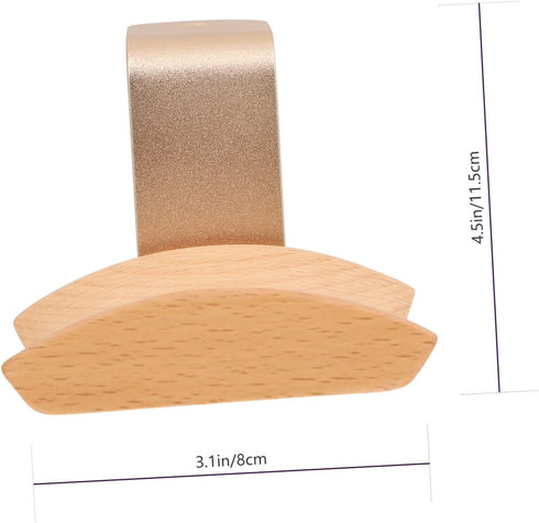 SUPVOX 1 Pc Solid Wood Headphone Stand, Desk Headset Holder, Headphone Rack, Storage Rack for Beech Accessories Earphone