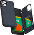GOOSPERY Magnetic Door Bumper - Navy Compatible with iPhone 11 Pro Max Case, Card Holder Wallet