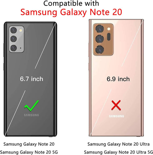 Military Grade Heavy Duty Case for Samsung Galaxy Note 20 5G, Armor Shockproof with 360 Metal Rotating Kickstand
