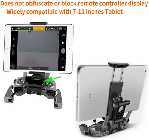 Hanatora 4-11 Inch Tablet Phone Front Holder Mount | Neck Lanyard for DJI Mavic Mini/Mini SE, Mavic 2 Pro