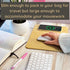 Tech Candy Power Pad Qi Charger Mouse Pad - Slim Wireless Phone Charger with Natural Wood Look, Built-in LED Light, USB
