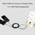 CERRXIAN USB Type C Splitter Charging Cable, 4.9ft 2 in 1 Multi Charging Cable, USB A to 2 x USB Type C