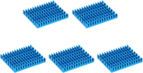 uxcell Electronic Radiators Heatsink for MOS GPU IC Chip - Blue, 30 x 40 x 5 mm, 5pcs